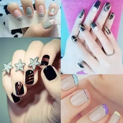Trexee 34-Piece 3D Nail Art Kit for Women & Girls - Professional Nail Painting Set with Stickers, Gems & Tools - Perfect for DIY Manicures, Home Salons & Party Nail Designs