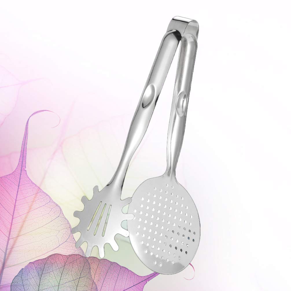 Hemoton Oil Frying Filter Clip - Kitchen Food Strainer Tongs for Fried Food, Fish, Steak & Meat - Perfect for Deep Frying, Draining Oil & Serving Hot Dishes