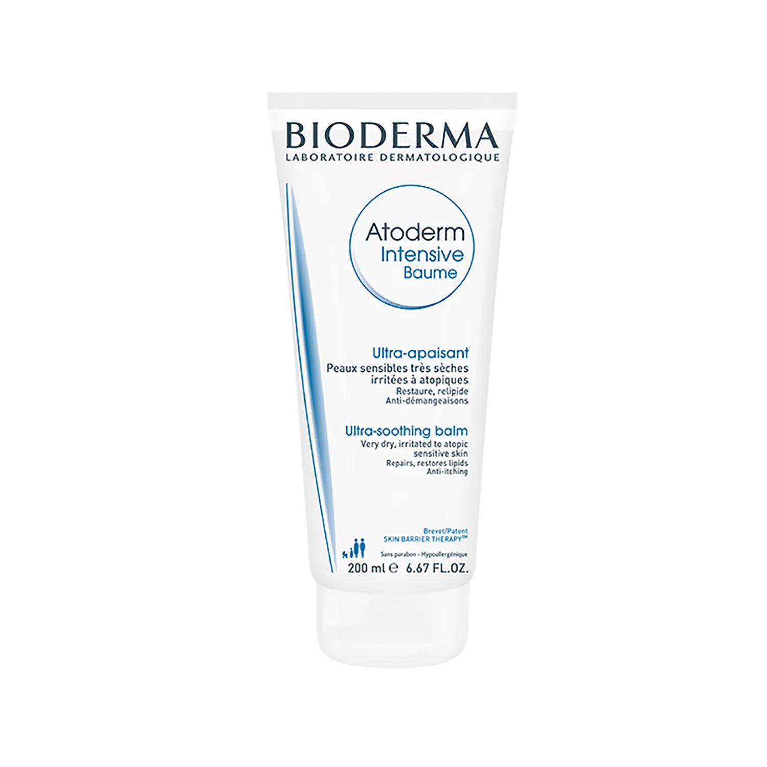 Bioderma Atoderm Intensive Baume Ultra Soothing Moisturizing Cream 200ml - Dry & Sensitive Skin Care for Face & Body - Perfect for Eczema & Dermatitis Relief