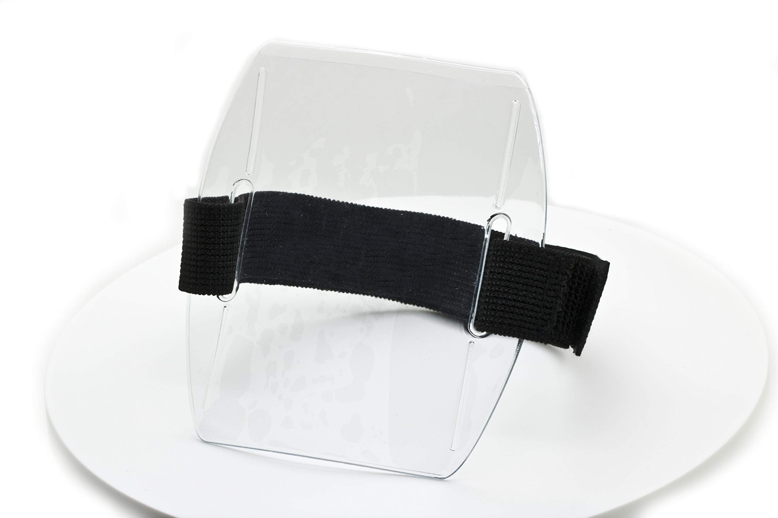 100pcs Black Adjustable Armband ID Badge Holders with Secure Strap - Perfect for Events, Conferences & Workplace Security by OnDepot.com