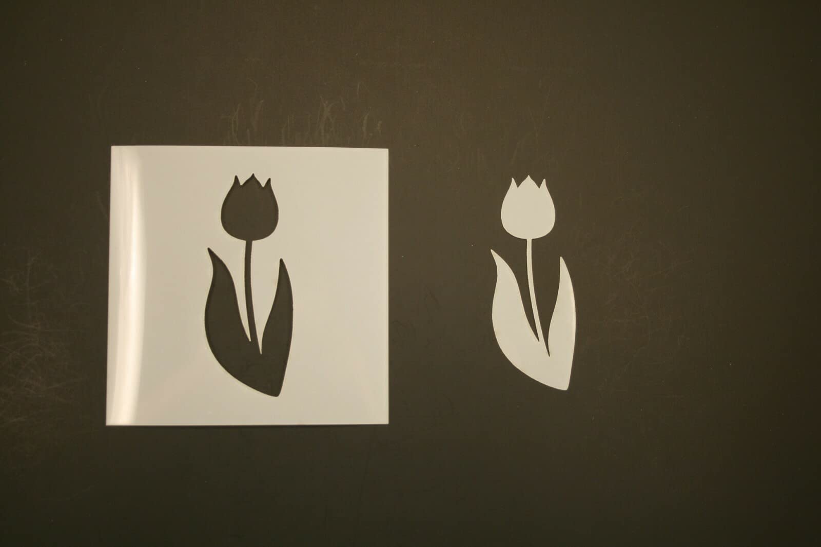 8-Inch Tulip Stencil for Painting - Reusable DIY Craft Stencils for Walls, Fabric & Furniture - Perfect for Home Decor, Scrapbooking & DIY Projects