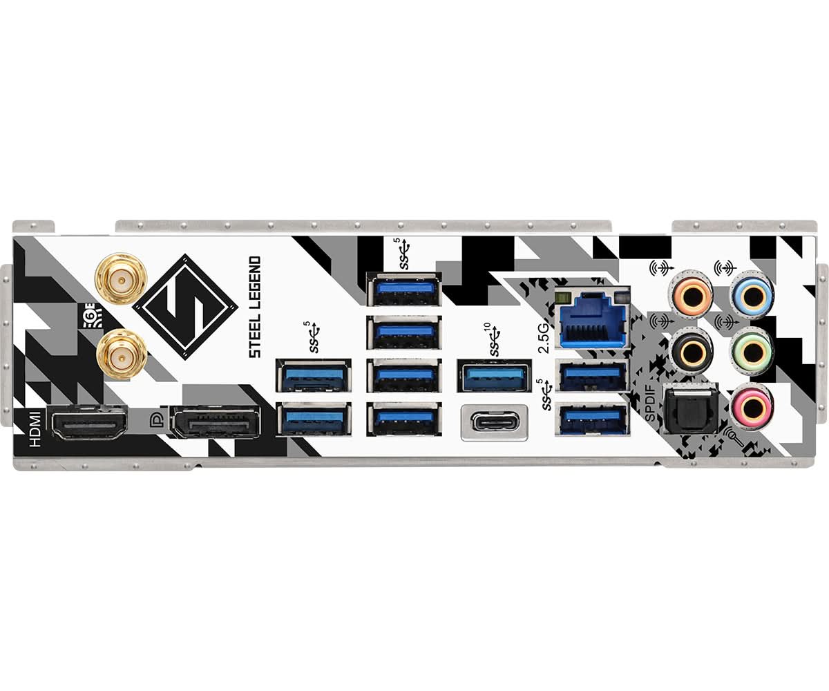 ASRock Z790 Steel Legend WiFi 6E ATX Motherboard - Intel LGA 1700 Socket, DDR5 RAM Support, PCIe 5.0 | Perfect for Gaming PC Builds, Content Creation & High-Performance Workstations