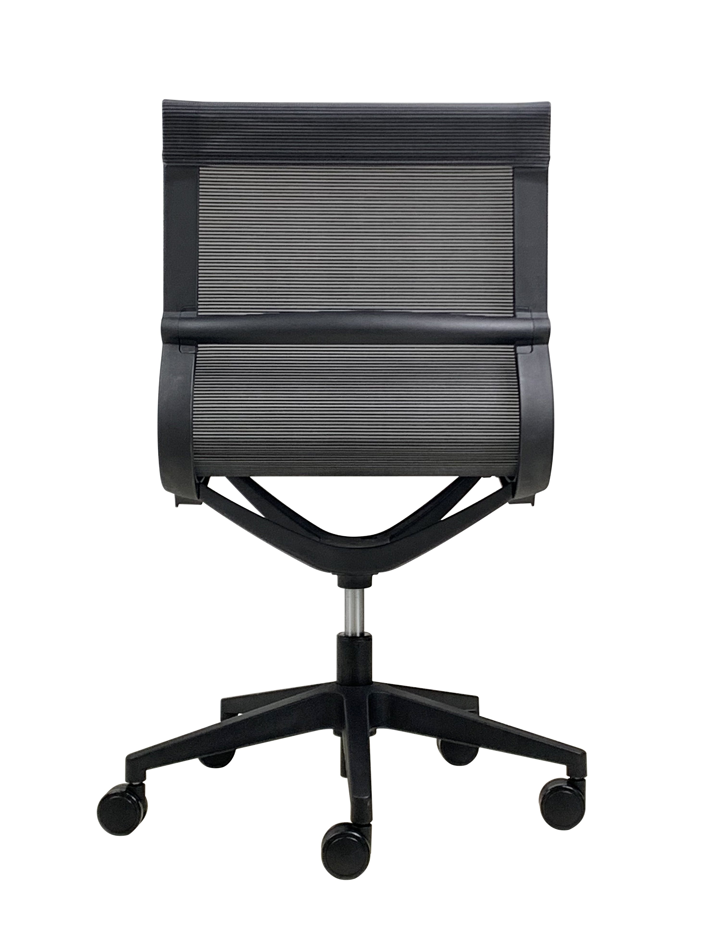 Eurotech Kinetic Designer Spider Mesh No Arms Office Chair - Black (MT301BNA) - Ergonomic Mesh Back Computer Chair for Home & Office Workspace