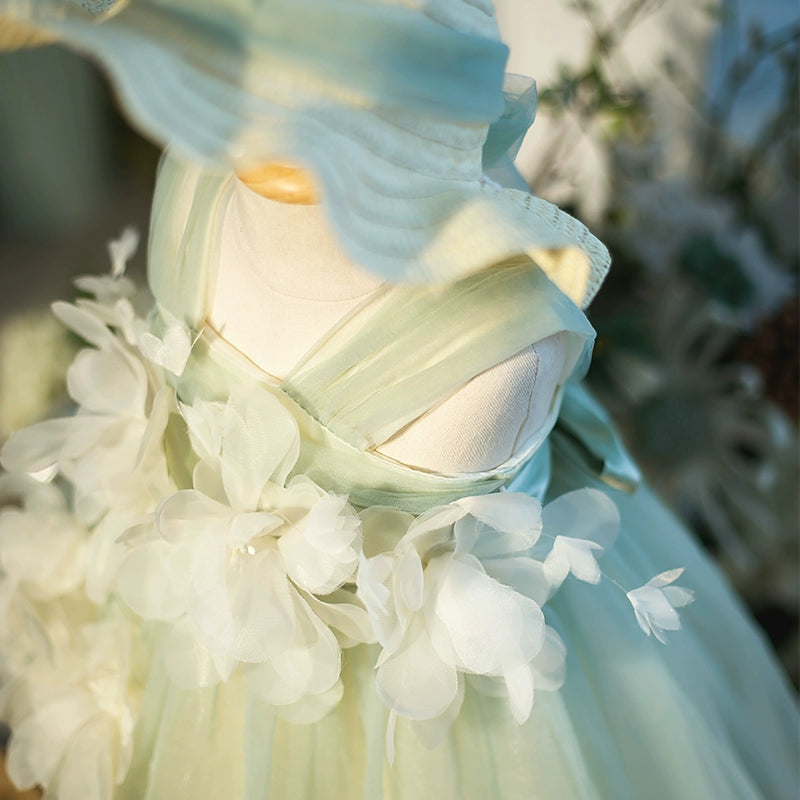 Beautiful Baby Girl Christening Dress - Lace Flower Girl Dress for Baptism, First Communion & Birthday Parties - Perfect for Special Occasions & Photo Shoots