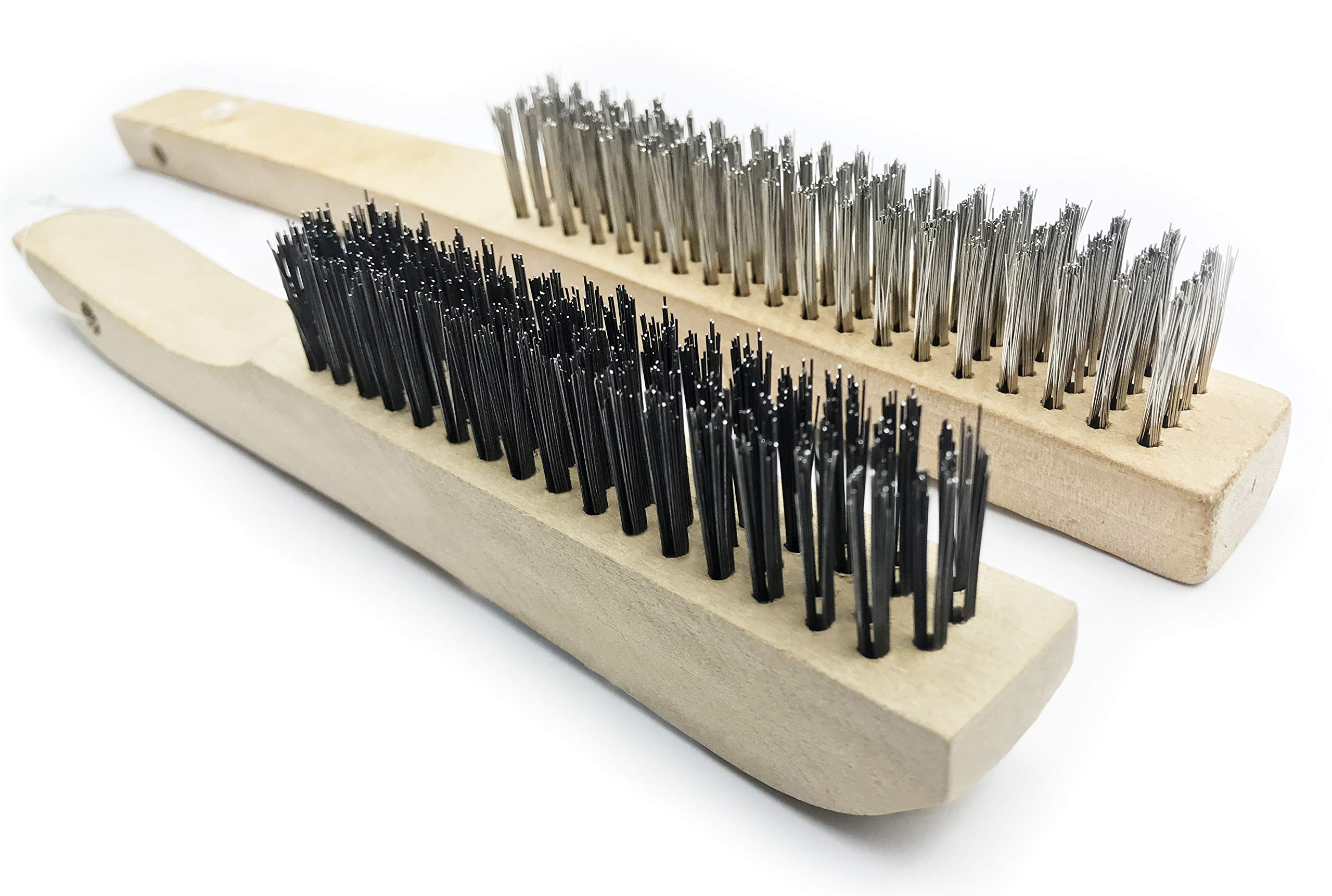 Professional Welding Chipping Hammer with Stainless Steel & Carbon Steel Wire Scratch Brushes - Perfect for Metal Cleaning, Weld Slag Removal & DIY Projects