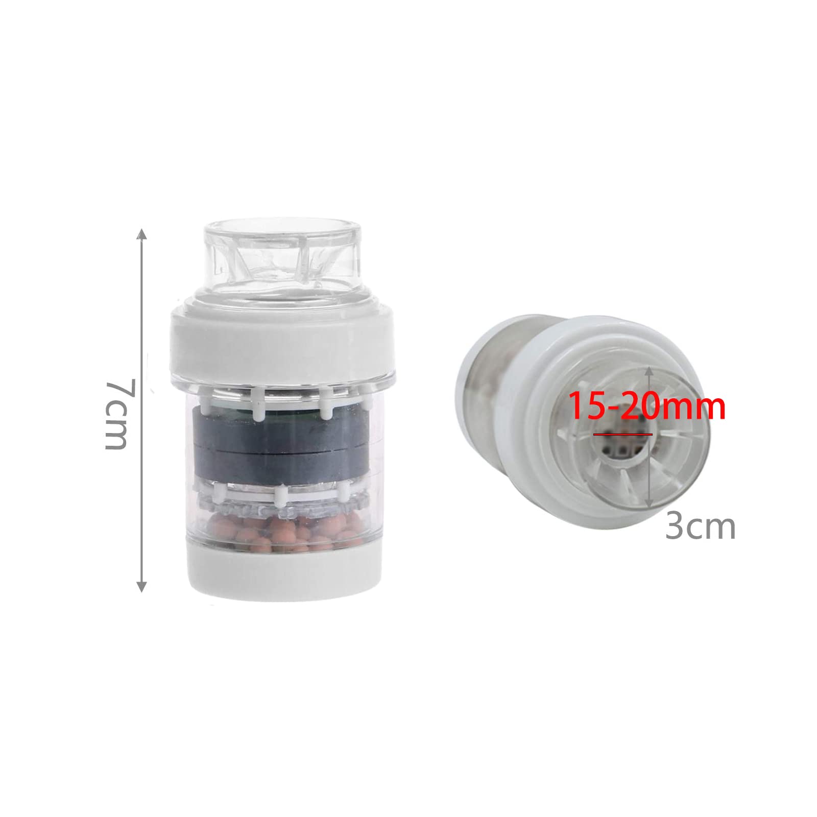 3 Pack Magnetic Faucet Water Filter with Activated Carbon - Universal Fit for Standard Kitchen Sinks | Improves Water Taste & Reduces Impurities | Perfect for Drinking, Cooking & Washing Fruits