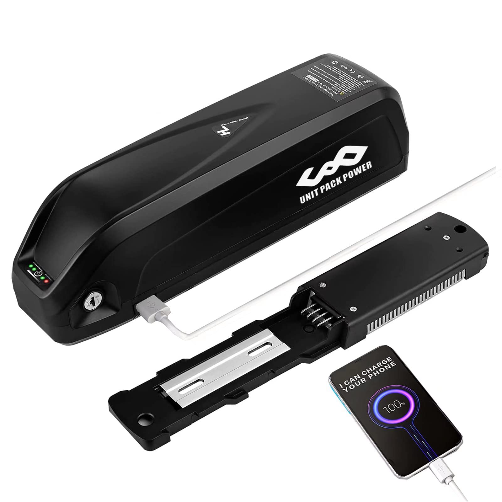 36V 10Ah-19.2Ah Lithium Ion Ebike Battery for 50-500W Motor | US Warehouse | Includes Charger & Safety Lock | Perfect for Commuting, Mountain Biking & Electric Scooters