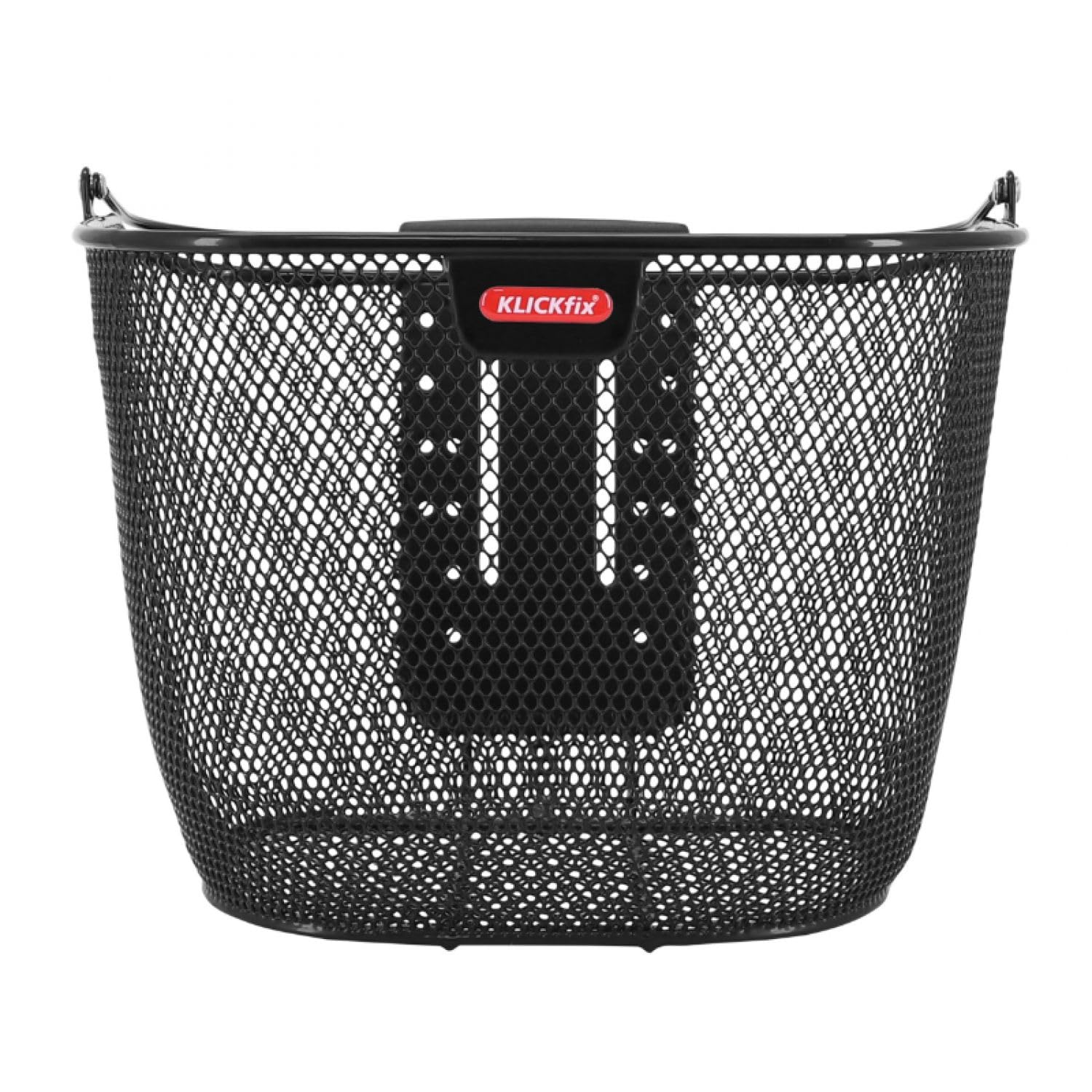 KlickFix Front Basket Uni Plus - Universal Bike Basket for Commuting, Shopping & Outdoor Adventures - Durable & Easy to Install Bicycle Accessory