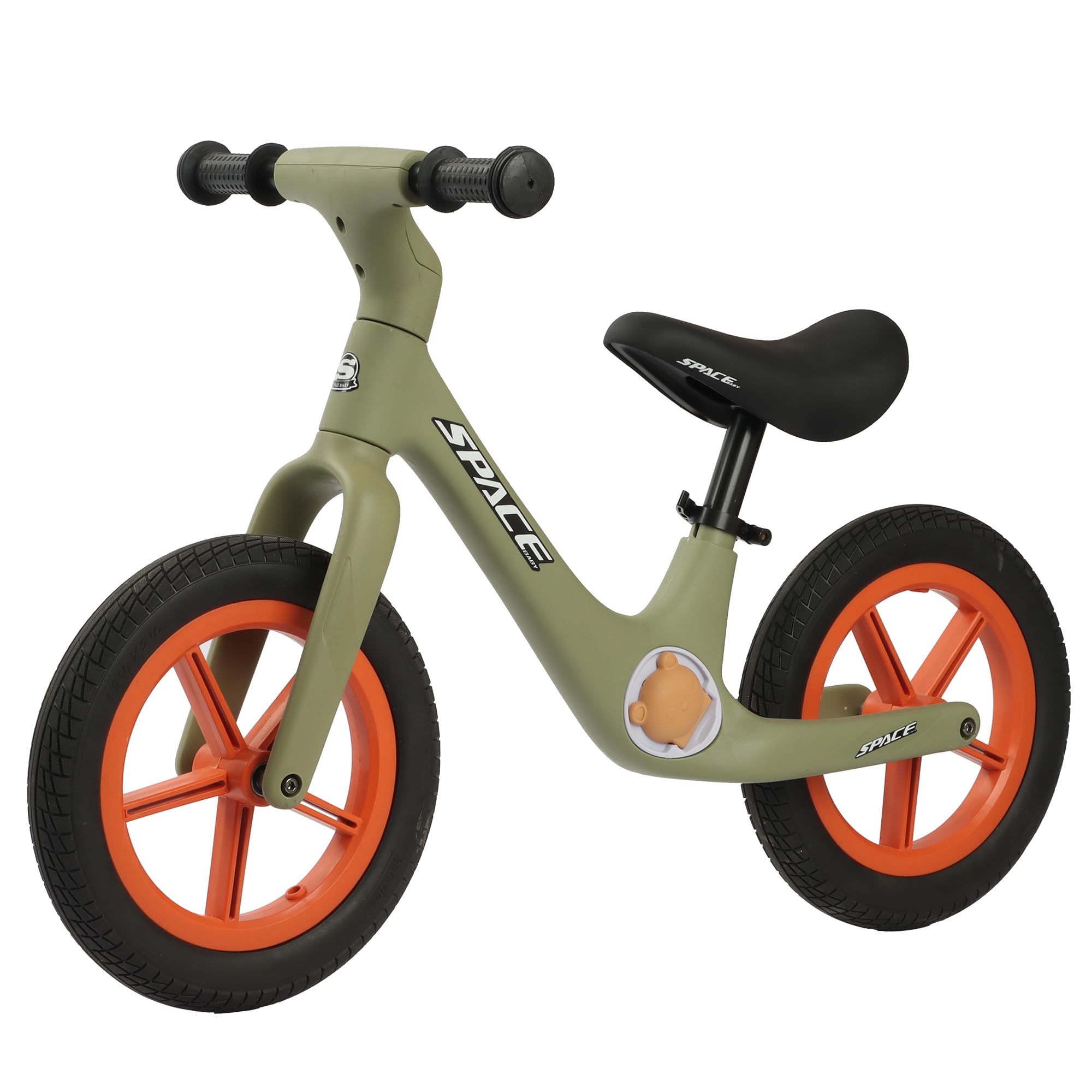 SpaceBaby Balance Bike for 3-5 Year Old Kids - Adjustable Seat, Pedals & Flat-Free Tires - Perfect First Bike for Toddler Boys & Girls - Ideal for Outdoor Play, Backyard Riding & Learning to Cycle