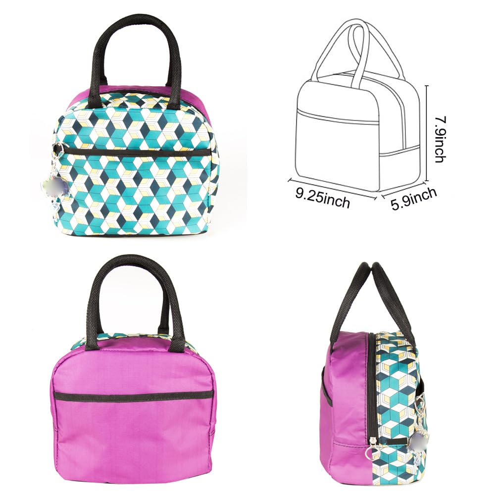 Maxer Insulated Lunch Bag for Women & Kids - Japanese Anime Design, Thermal Cooler Lunch Box for School, Work, Picnics & Outdoor Activities