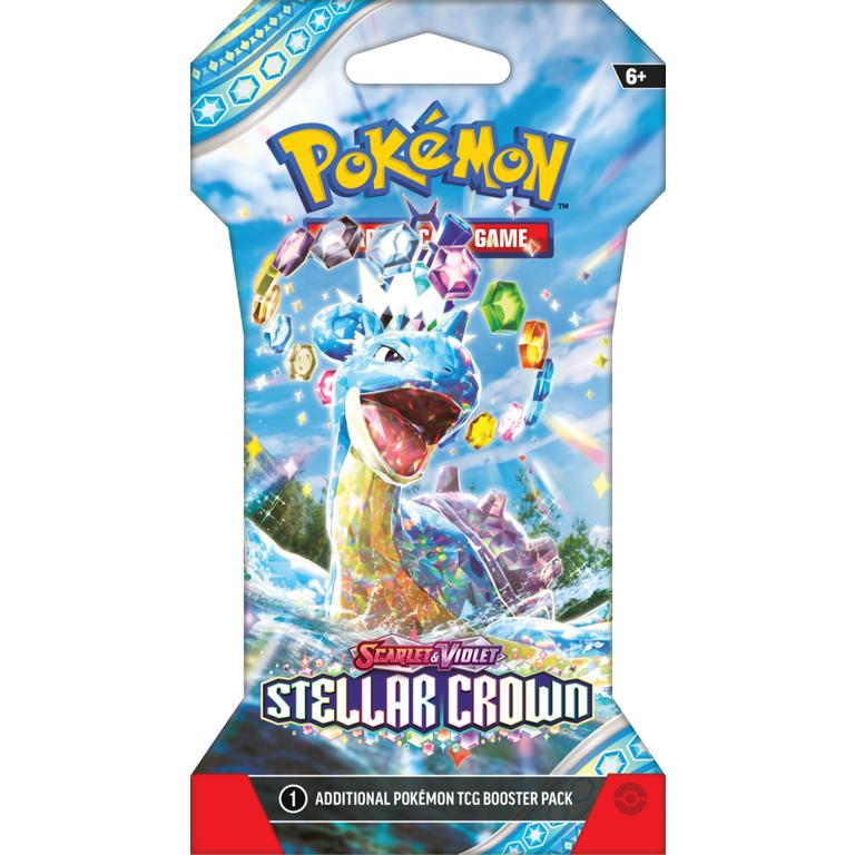 Pokemon Scarlet & Violet Stellar Crown Sleeved Booster Pack - Official Pokemon TCG Trading Card Game Expansion for Collectors & Battles | Perfect for Tournaments, Gifts & Game Nights