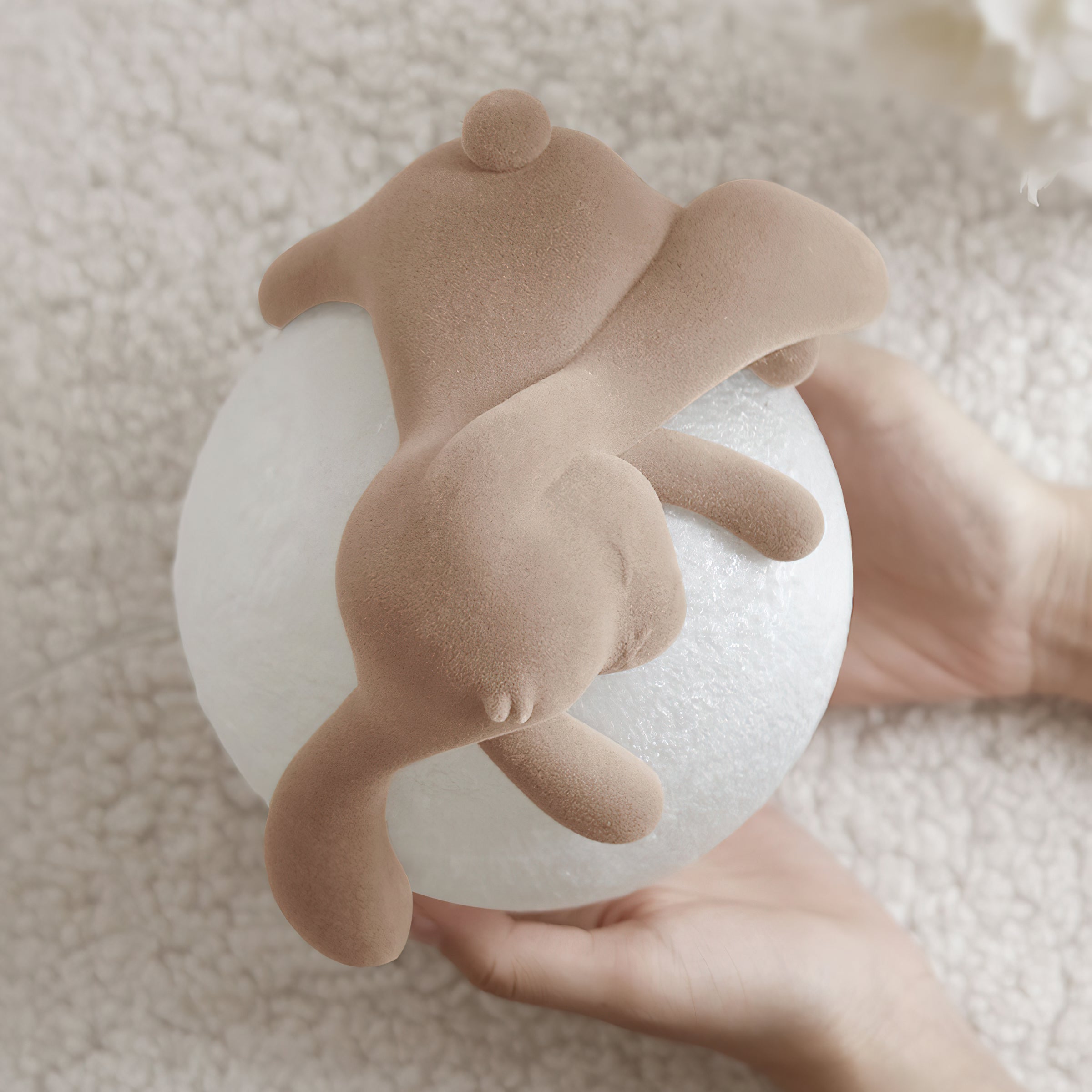 Cute Resin Rabbit Table Lamp - Night Light for Bedroom, Nursery, Living Room Decor - Perfect Gift for Kids & Home Aesthetic