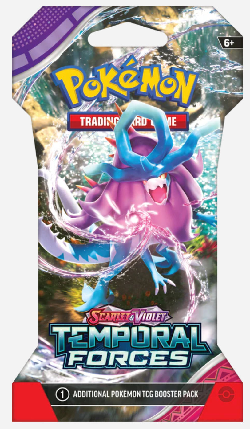 Pokemon Temporal Forces Sleeved Booster Pack - 36 Cards for TCG Collectors & Players | Perfect for Tournaments, Trading & Game Nights