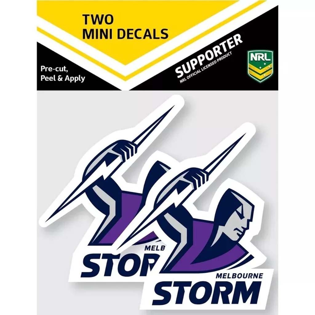 Melbourne Storm Mini Decals - Premium Vinyl Stickers for Laptops, Phones & DIY Crafts - Perfect for Fans, Gifts & Home Decor