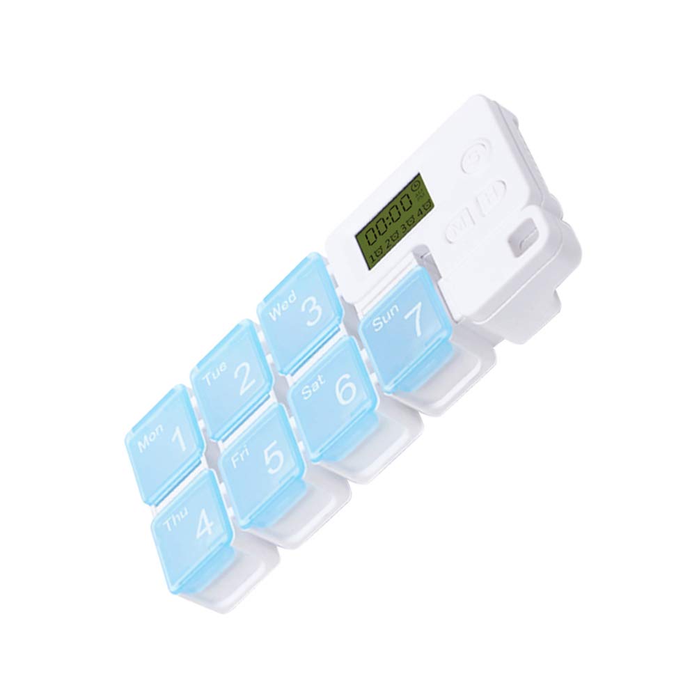 Healifty 7-Compartment Travel Medicine Organizer - Portable Pill Dispenser Case for Daily Medication Storage | Perfect for Vacations, Business Trips & Outdoor Adventures