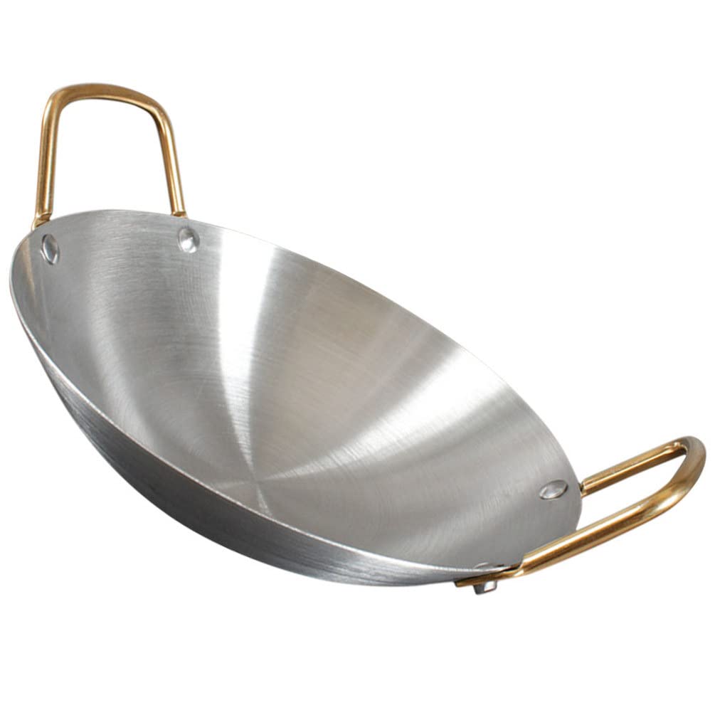 Homoyoyo Stainless Steel Amphora Cookware Set - Thickened Griddle, Hot Pot, Wok & Sauté Pan for Stir-Frying - Outdoor/Indoor Stove Compatible - Perfect for Camping, Home Cooking & Asian Cuisine