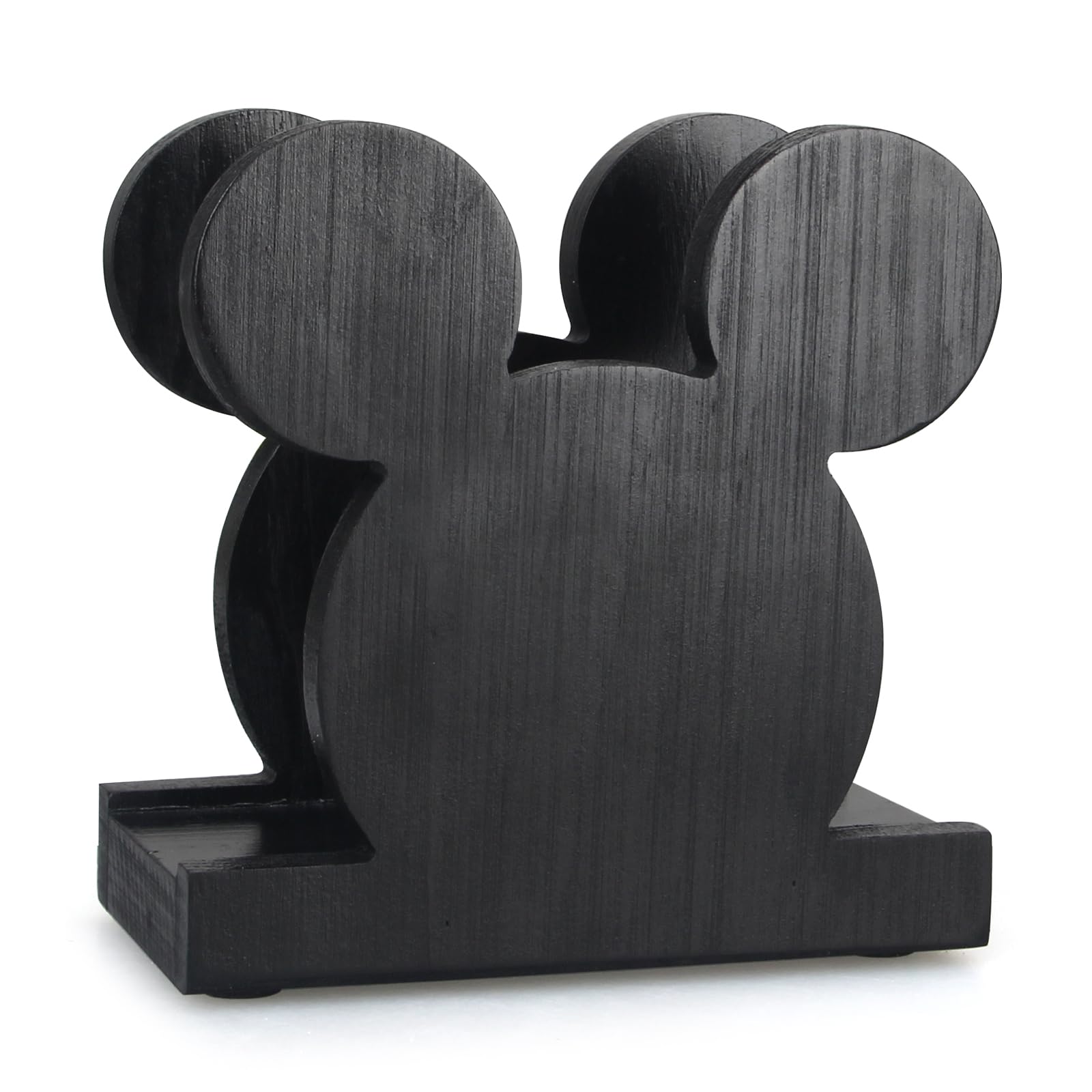 Stylish Wooden Napkin Holder - Modern Farmhouse Kitchen & Bathroom Decor - Funny Christmas Cocktail Napkin Stand for Dining Table, Desk & Holiday Home Decoration | Perfect for Parties, Dinner Settings & Festive Decor