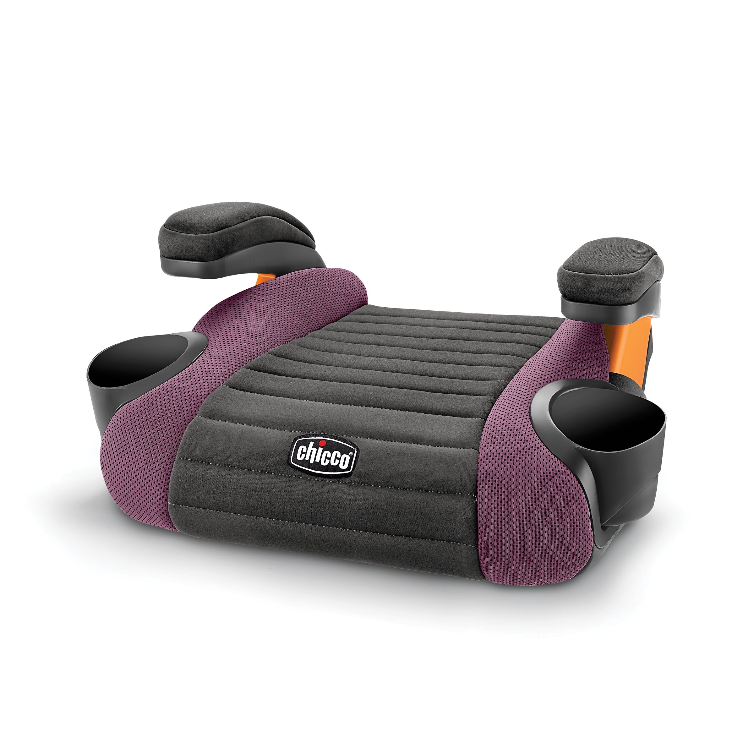 Chicco GoFit Backless Booster Car Seat for Kids 40-110 lbs - Lightweight Travel Booster Seat Without LATCH - Grape Purple - Perfect for Road Trips & School Carpooling