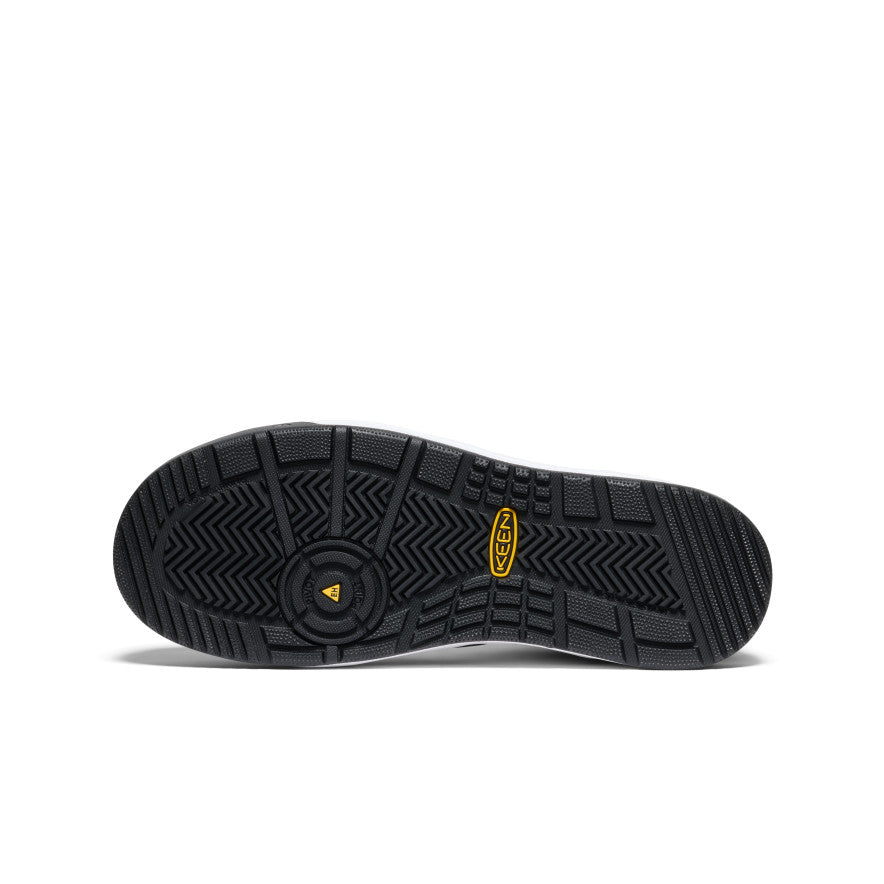 Men's Overton Mid Work Shoe with Carbon Toe - Star White & Black | Durable Safety Boots for Construction, Warehouse & Outdoor Work
