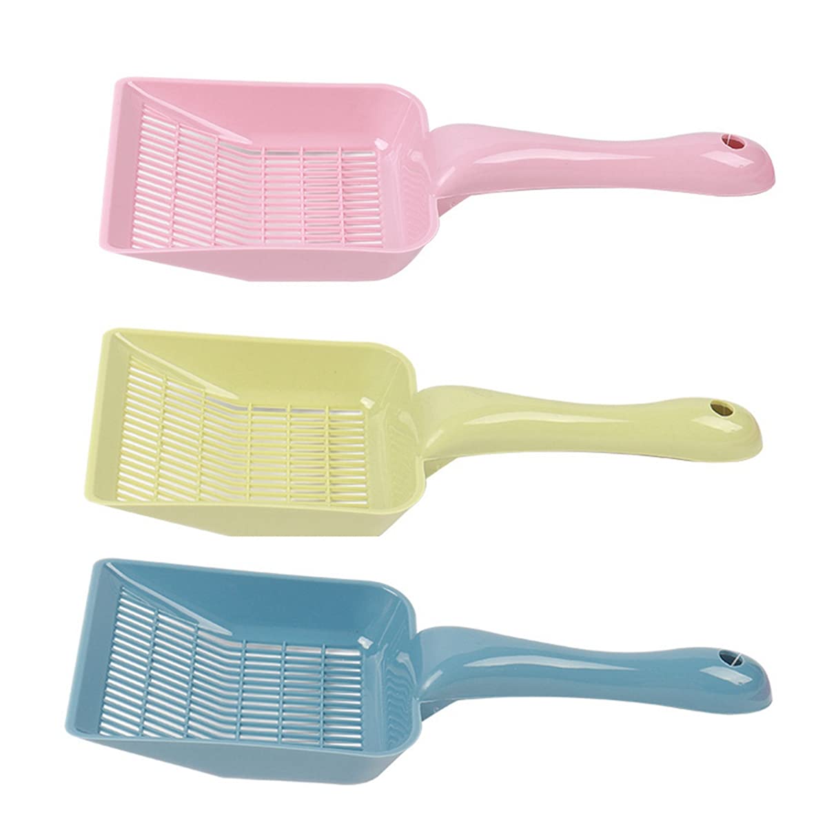 Premium Cat Litter Scoop with Fine Holes - Durable Plastic Pet Waste Shovel for Litter Box Cleaning - Essential Cat Litter Cleaning Tool for Easy Waste Removal - Perfect for Daily Cat Litter Maintenance and Odor Control