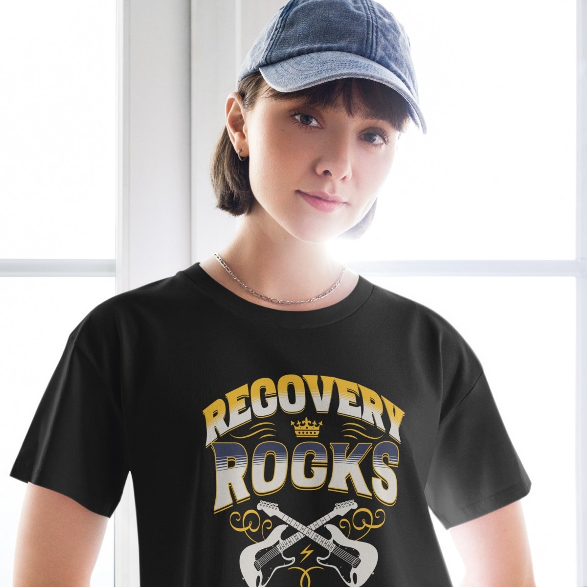 Recovery Rocks: Stylish Chic Crop Top for Women - Perfect for Gym, Yoga & Post-Workout Recovery