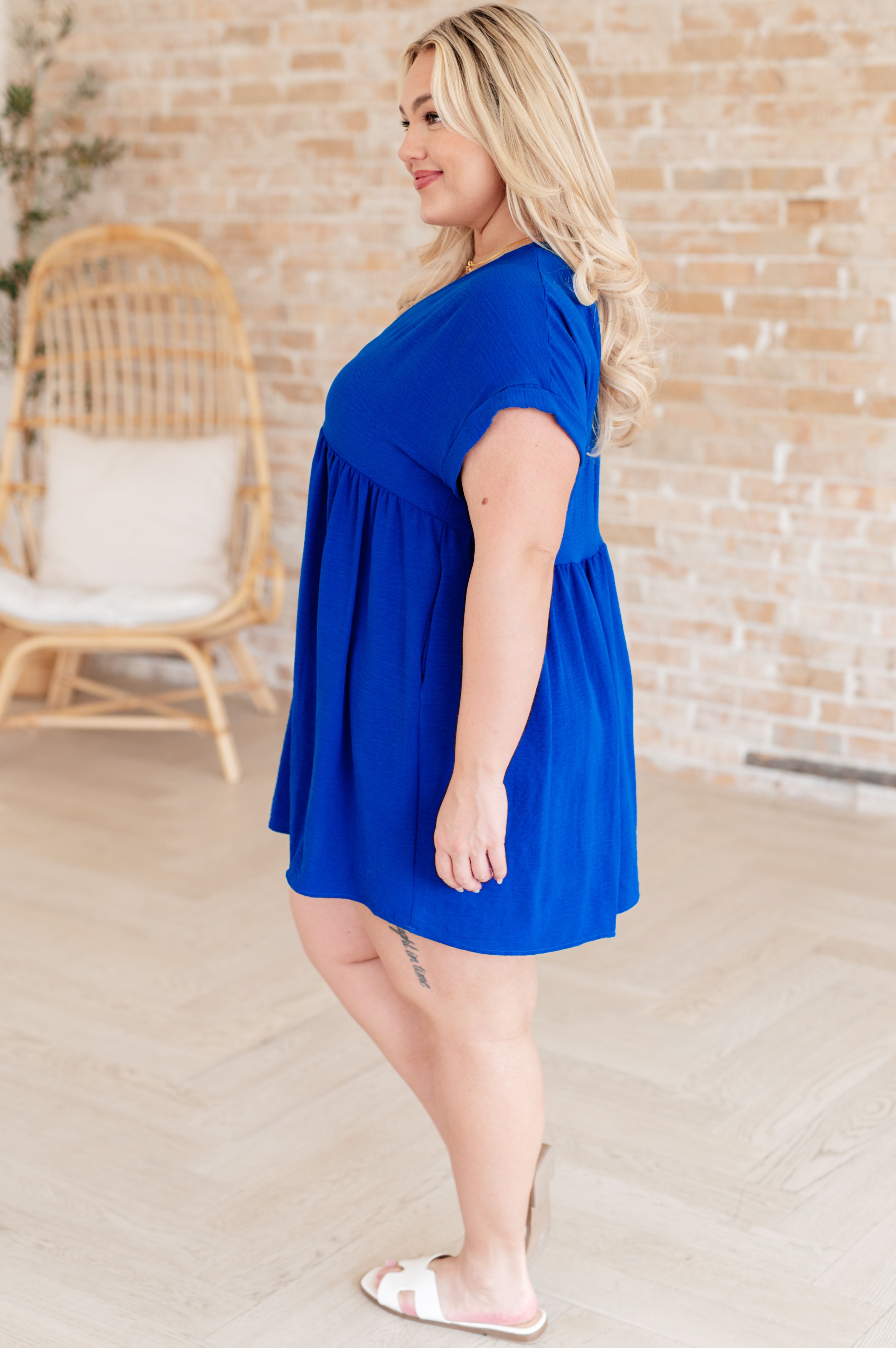 Sweet V-Neck Flowy Summer Dress for Women - Elegant Casual & Party Wear - Perfect for Beach, Date Night, and Office Outfits