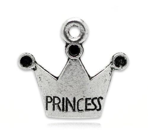 Sparkly Princess Crown Charm Pendant Necklace & Bracelet Set - Elegant Jewelry for Women, Girls, Birthday Gifts, Prom, Wedding, Party Accessories