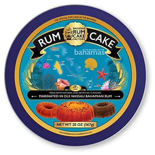 Original Ole Nassau Bahamas Rum Cake - Authentic Caribbean Dessert (20 oz) - Perfect for Gifts, Parties & Holiday Celebrations