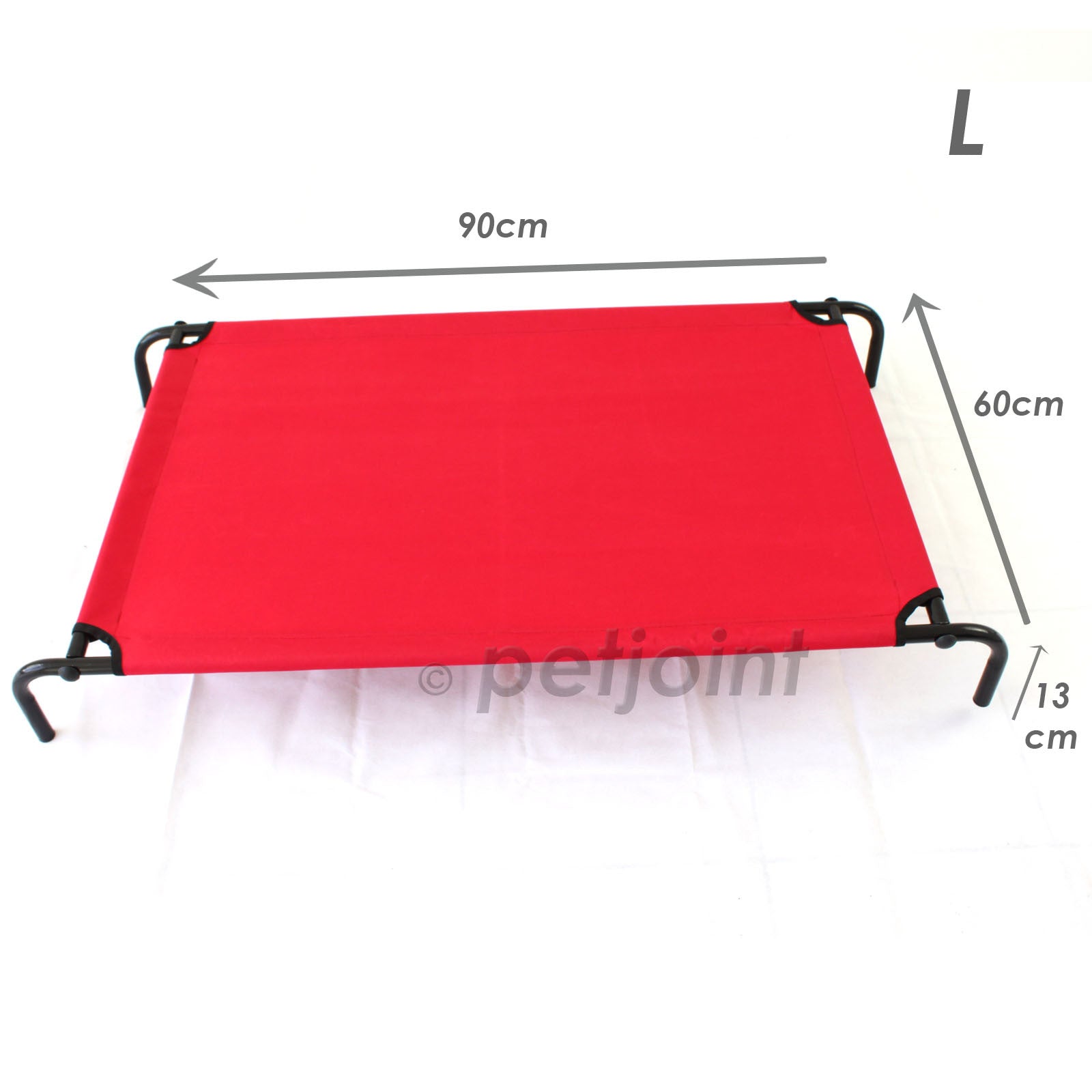 Durable Heavy Duty Pet Dog Bed with Trampoline Style - Red Canvas Hammock for Dogs, Cats & Puppies - Perfect for Indoor, Outdoor & Travel Use