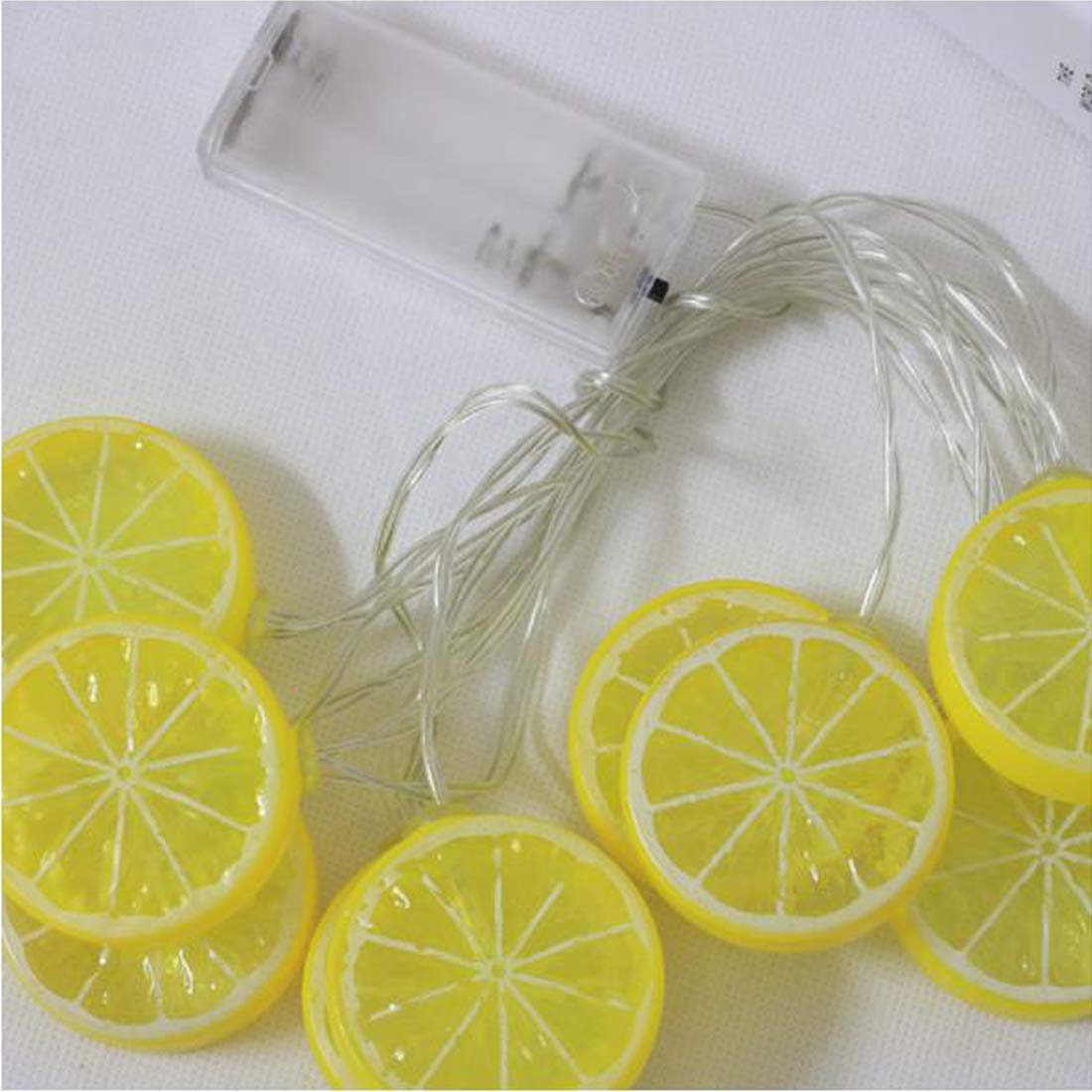 20 LED Lemon String Lights - 3m Fairy Lights for Indoor & Outdoor Decor, Bedroom, Garden, Party | Waterproof & Energy-Efficient Decorative Lighting for Walls, Deck, Backyard, Wedding, Christmas