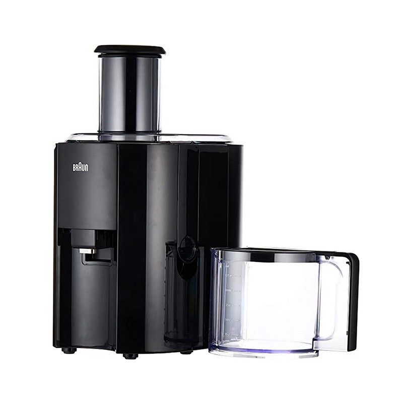 Braun Multi Quick Juicer 900W - Powerful Electric Fruit and Vegetable Juicer with High Speed, Easy Clean Design, Black (Model J500) - Perfect for Healthy Smoothies, Detox Drinks & Fresh Juice at Home
