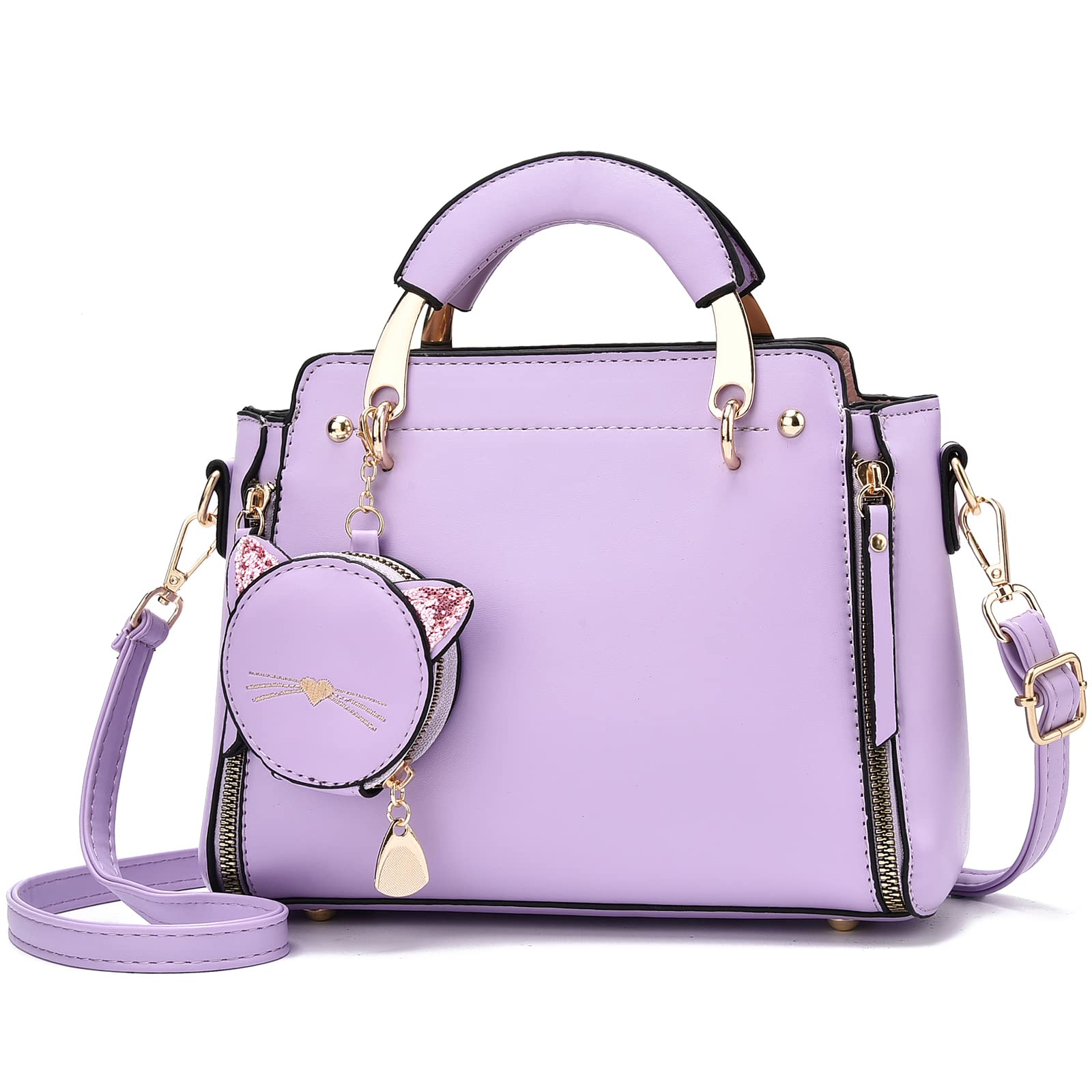 IHAYNER Women's Fashion Top Handle Crossbody Shoulder Bag - Cute Kitty Design Small Purse for Girls & Ladies | Perfect for Daily Use, Work, Shopping & Travel