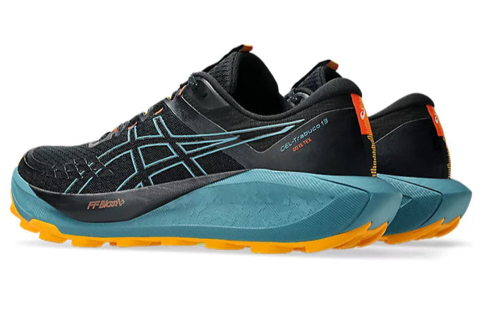 ASICS Gel Trabuco 13 GTX Trail Running Shoes for Men (D Width) - Black/Atlantis Blue - Waterproof Hiking & Outdoor Adventure Footwear