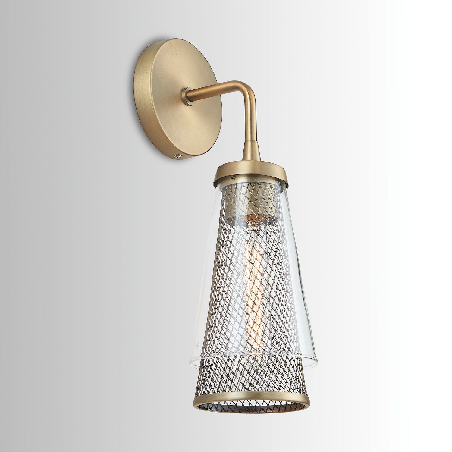 Capital Lighting One Light Wall Sconce - Modern Wall Light Fixture for Bedroom, Living Room & Hallway - Brushed Nickel Finish Indoor Wall Lamp