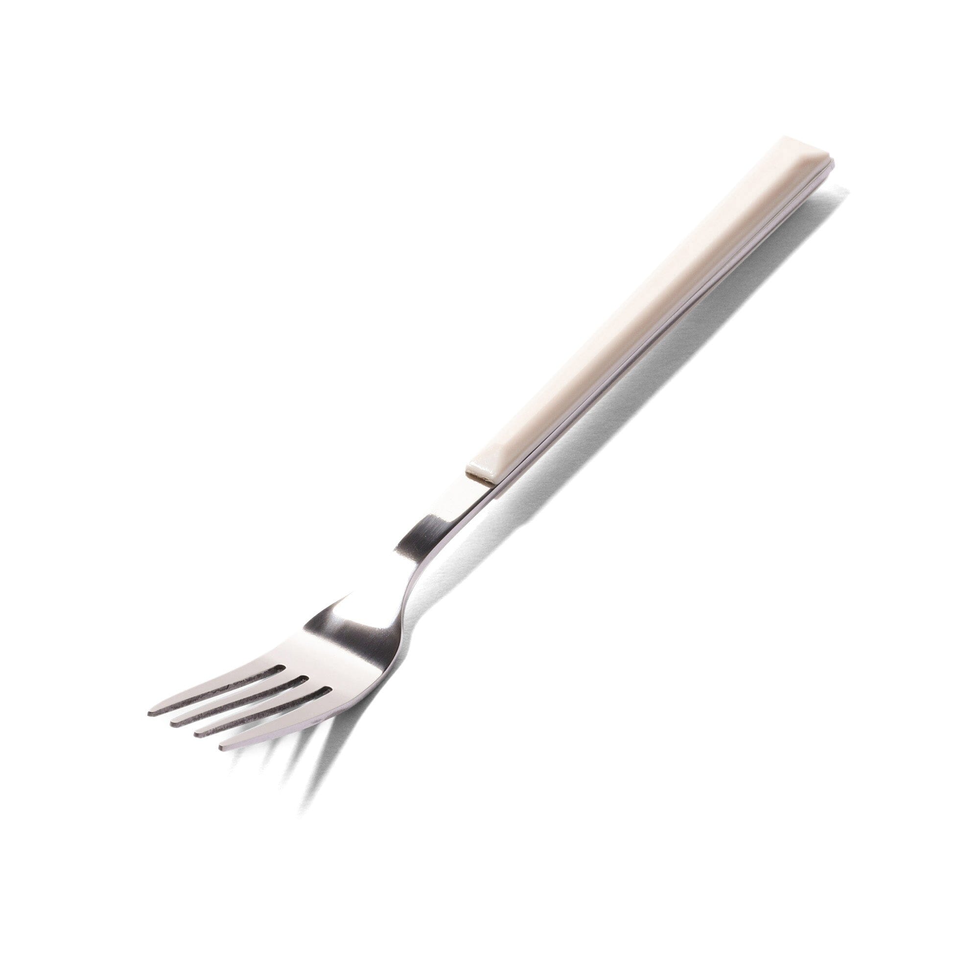 Premium White Cake Fork with Color Handle - Elegant Dessert Utensil for Parties, Weddings & Tea Time