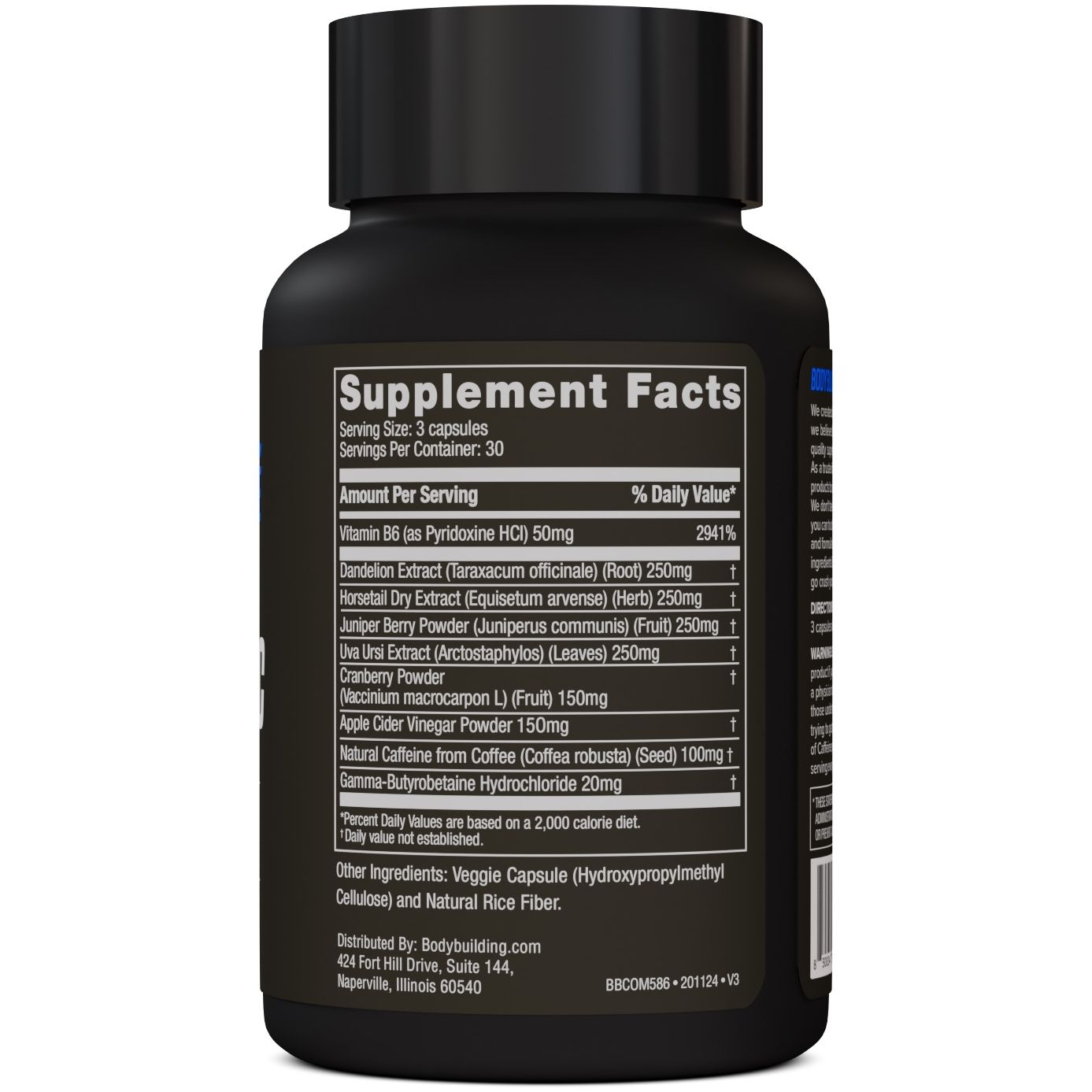 Bodybuilding.com Signature Diuretic - Natural Water Pill for Weight Loss & Bloating Relief - Pre-Workout Supplement for Bodybuilders & Fitness Enthusiasts