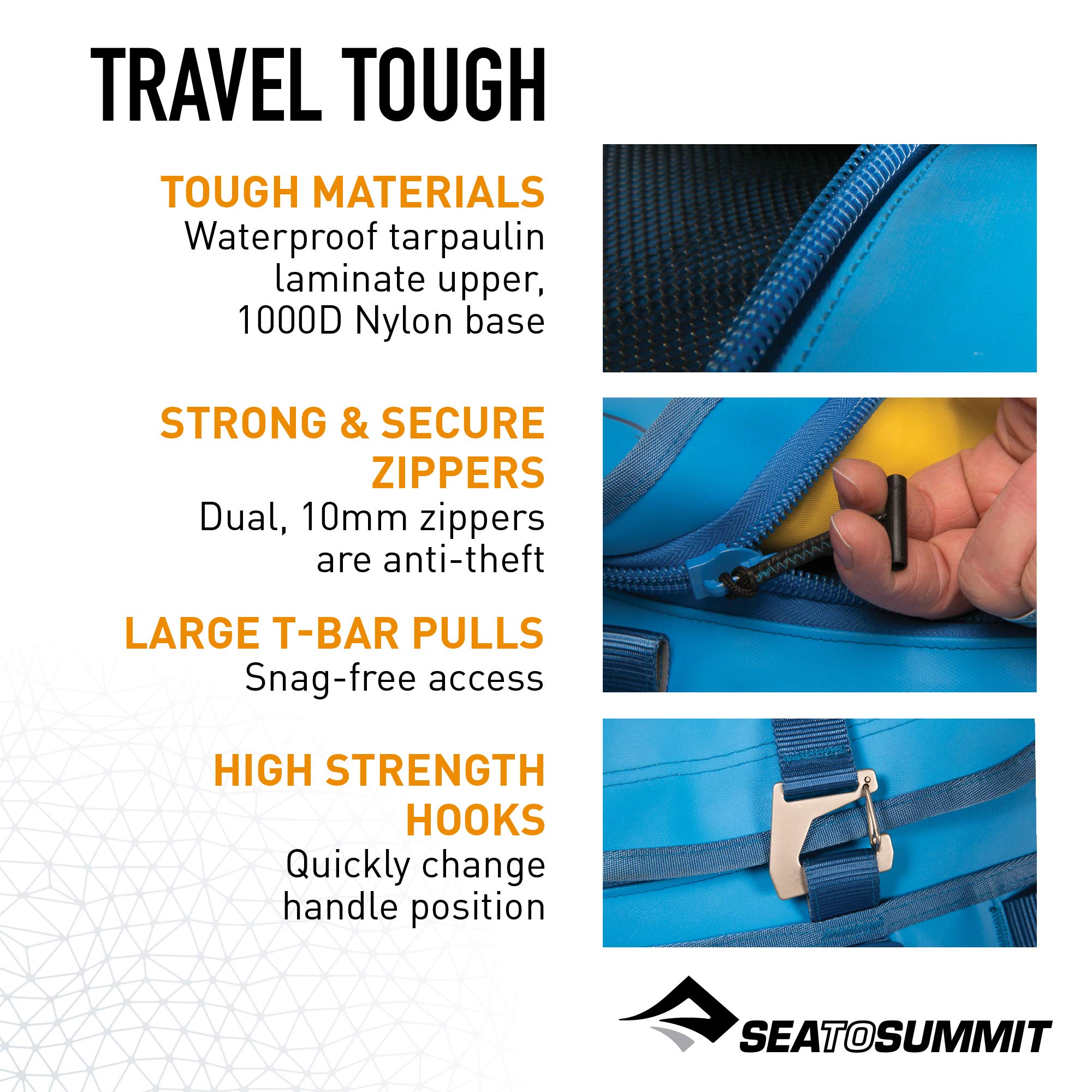 Sea to Summit Expedition Duffle Bag with Backpack Straps - Waterproof Travel Duffel for Camping, Hiking & Outdoor Adventures - Perfect for Gear Storage & Adventure Travel