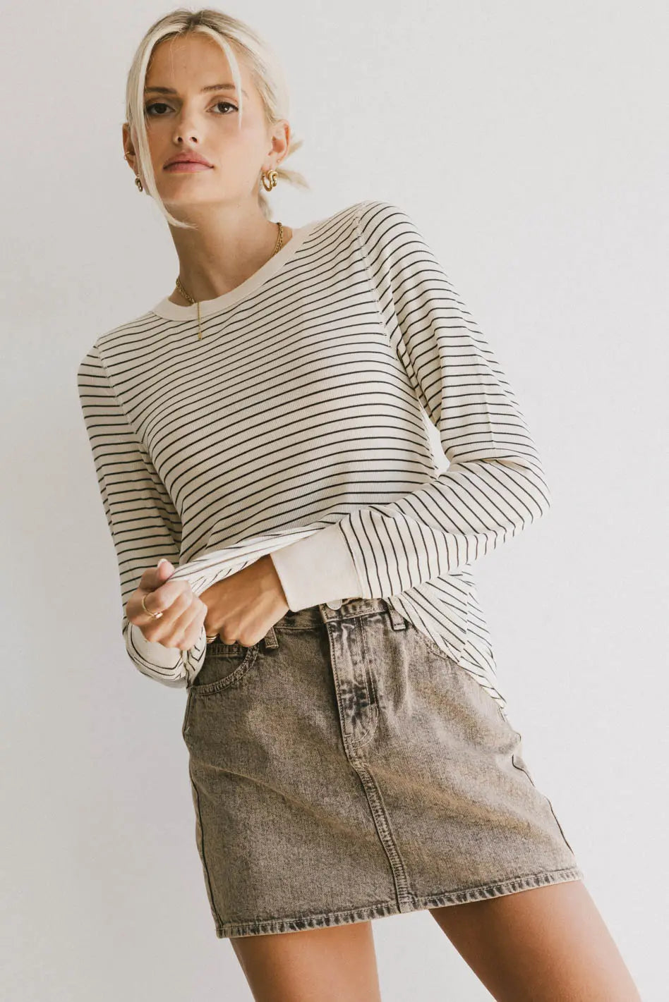 Kamari Striped Black Top for Women | Trendy Casual & Party Wear | Perfect for Date Nights & Office Outfits