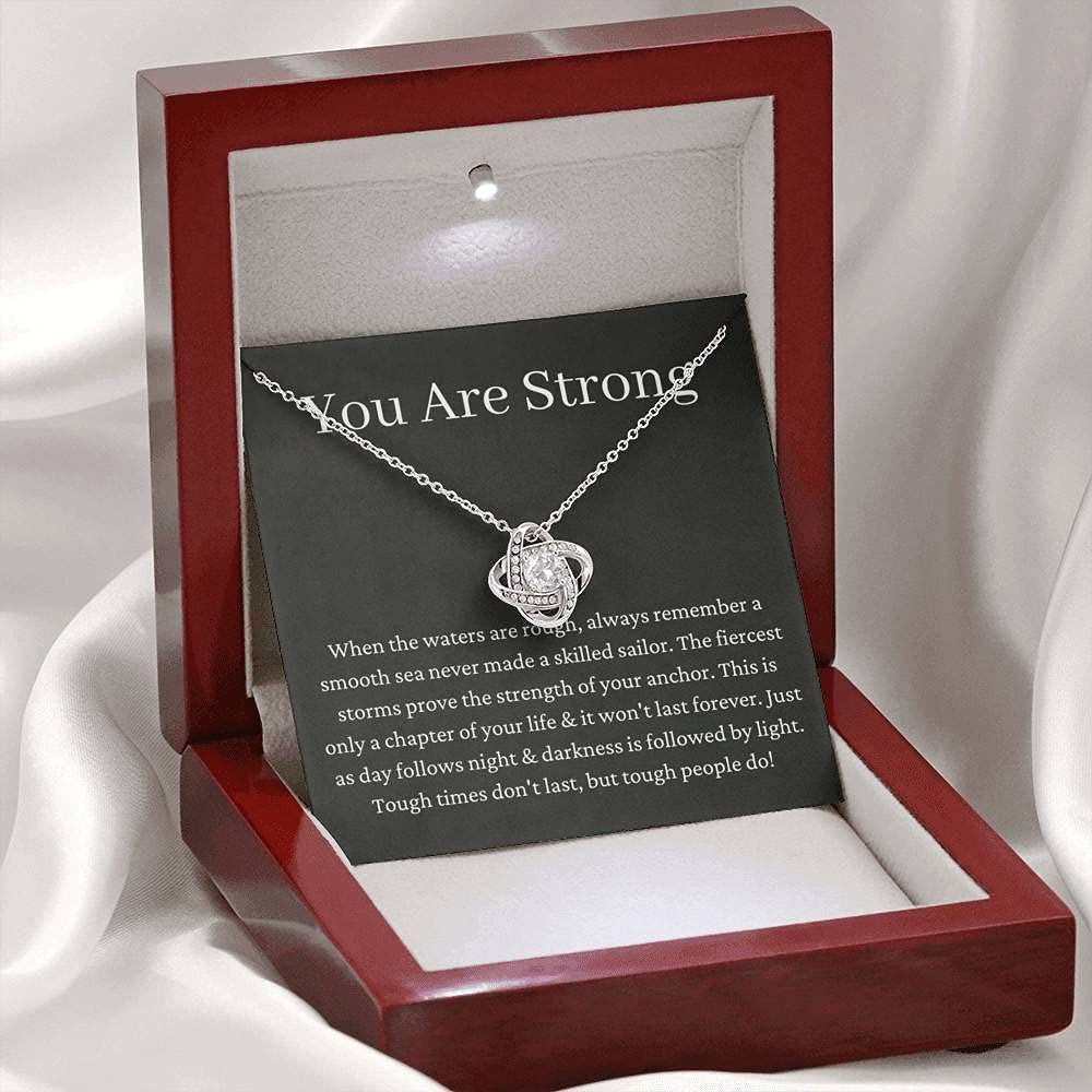 Personalized Love Knot Gift - Inspirational Encouragement Present for Get Well, Breakup, Divorce, Anxiety Relief | Thoughtful Sympathy & Cheer Up Gift for Friends, Family | Perfect for Anniversaries, Recovery, Difficult Times