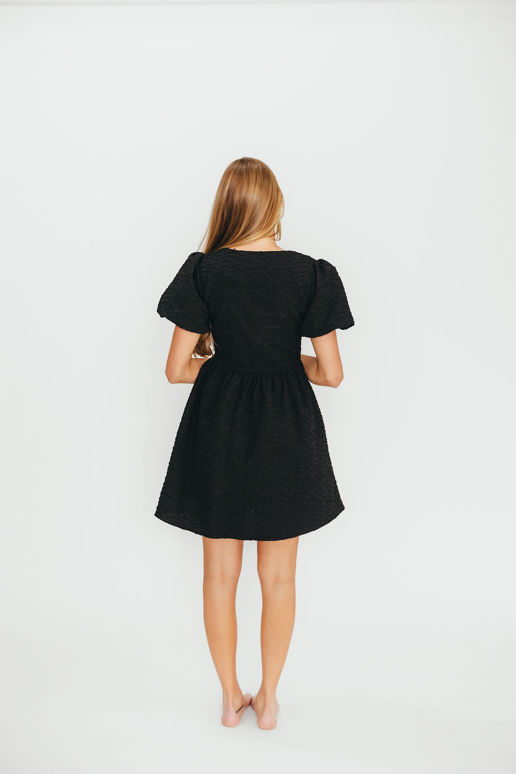 Black Bow Tie Front Mini Dress for Women - Summer Floral Sundress for Beach, Party & Date Night