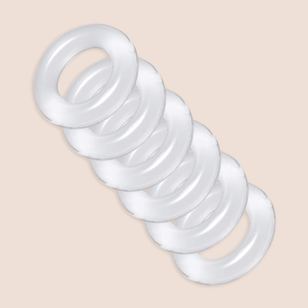 Master Series Ring Master Custom Ball Stretcher Kit - 6 Ring Pack for Comfortable Weight Training & Intimate Play