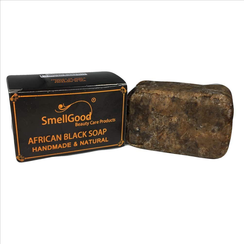 Authentic Ghanaian Black Soap Brick - 1lb for Skin Care, Acne Treatment & Natural Cleansing | Perfect for Face, Body & Hair