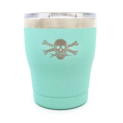 Calcutta Stainless Steel Double Wall Vacuum Insulated Tumbler 10oz (2 Pack) with Lid - Sea Foam Green | Hot & Cold Drink Cup for Office, Travel, Gym