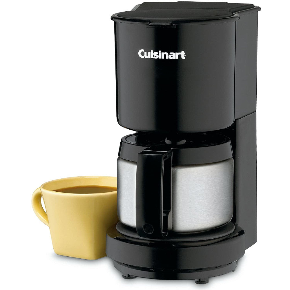 Cuisinart DCC-450BKC 4-Cup Coffee Maker with Stainless Steel Carafe - Perfect for Small Kitchens, Offices & RVs