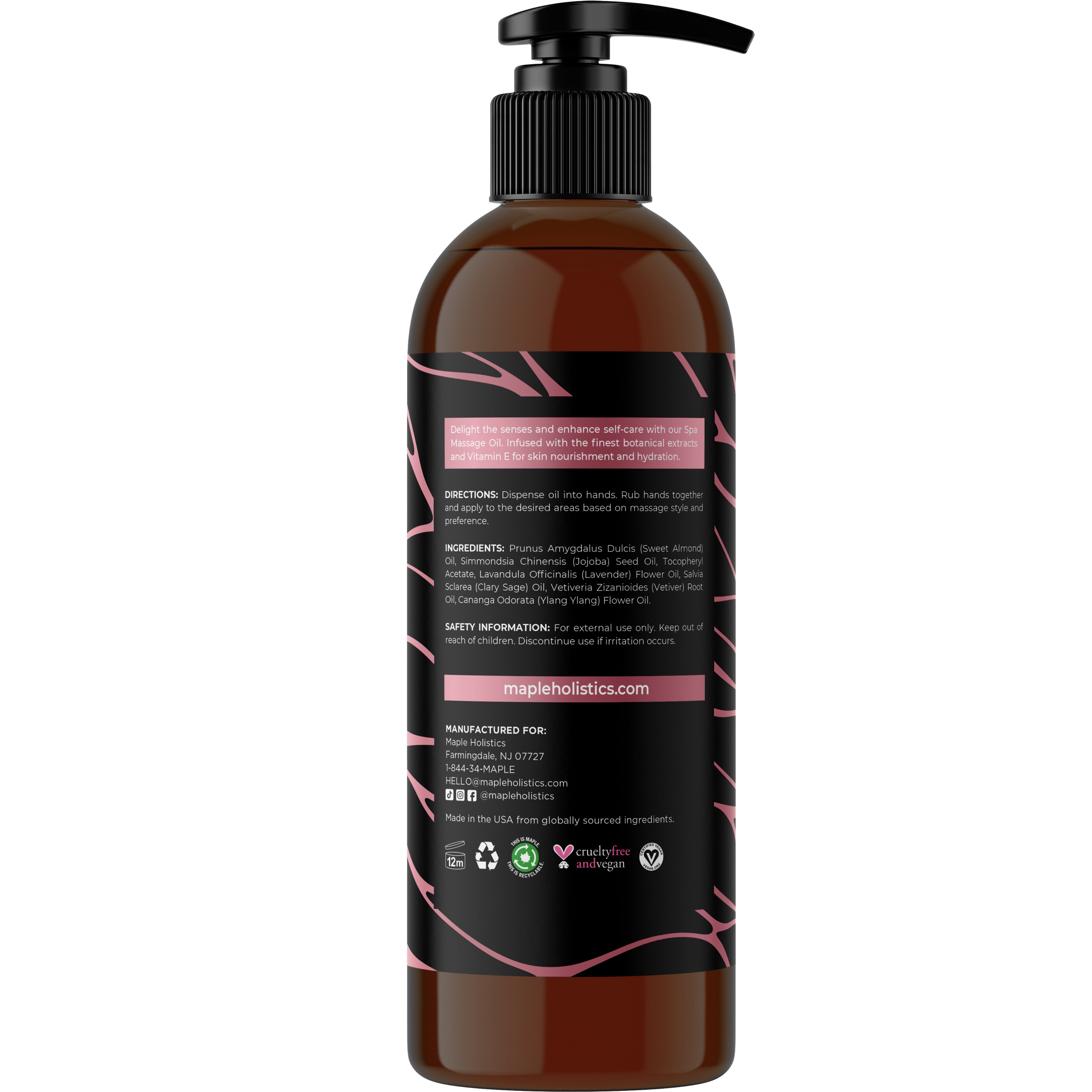 Best Aromatherapy Massage Oil for Relaxation & Stress Relief - 100% Natural Essential Oils for Spa, Yoga & Home Wellness