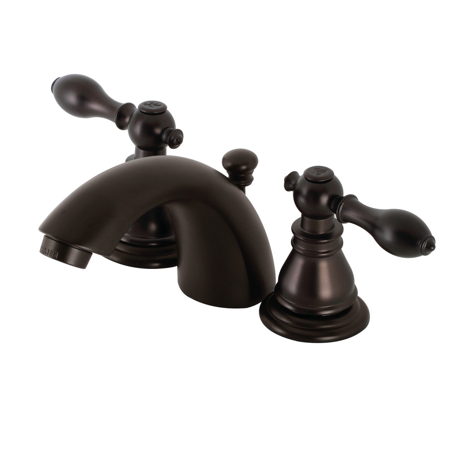 American Classic KB955ACL Oil Rubbed Bronze 3-Hole Mini Widespread Bathroom Faucet with Pop-Up Drain - Perfect for Small Bathroom Sinks & Powder Rooms