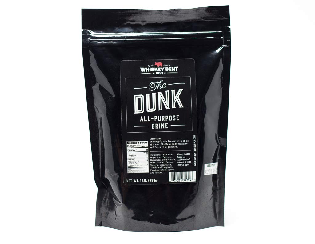 Whiskey Bent BBQ The Dunk All Purpose Turkey Brine 16 oz - Premium Seasoning for Juicy Roasted Turkey, Chicken & Meats | Perfect for Thanksgiving, Christmas & Holiday Cooking