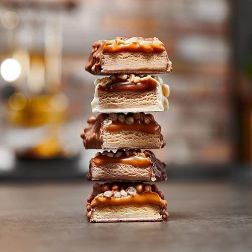 Foodspring Protein Bar Extra Chocolate Variety Pack – 15 Assorted High Protein Bars 45g – Low Sugar, Gluten Free – Perfect for Post-Workout Recovery & Healthy Snacking On-The-Go