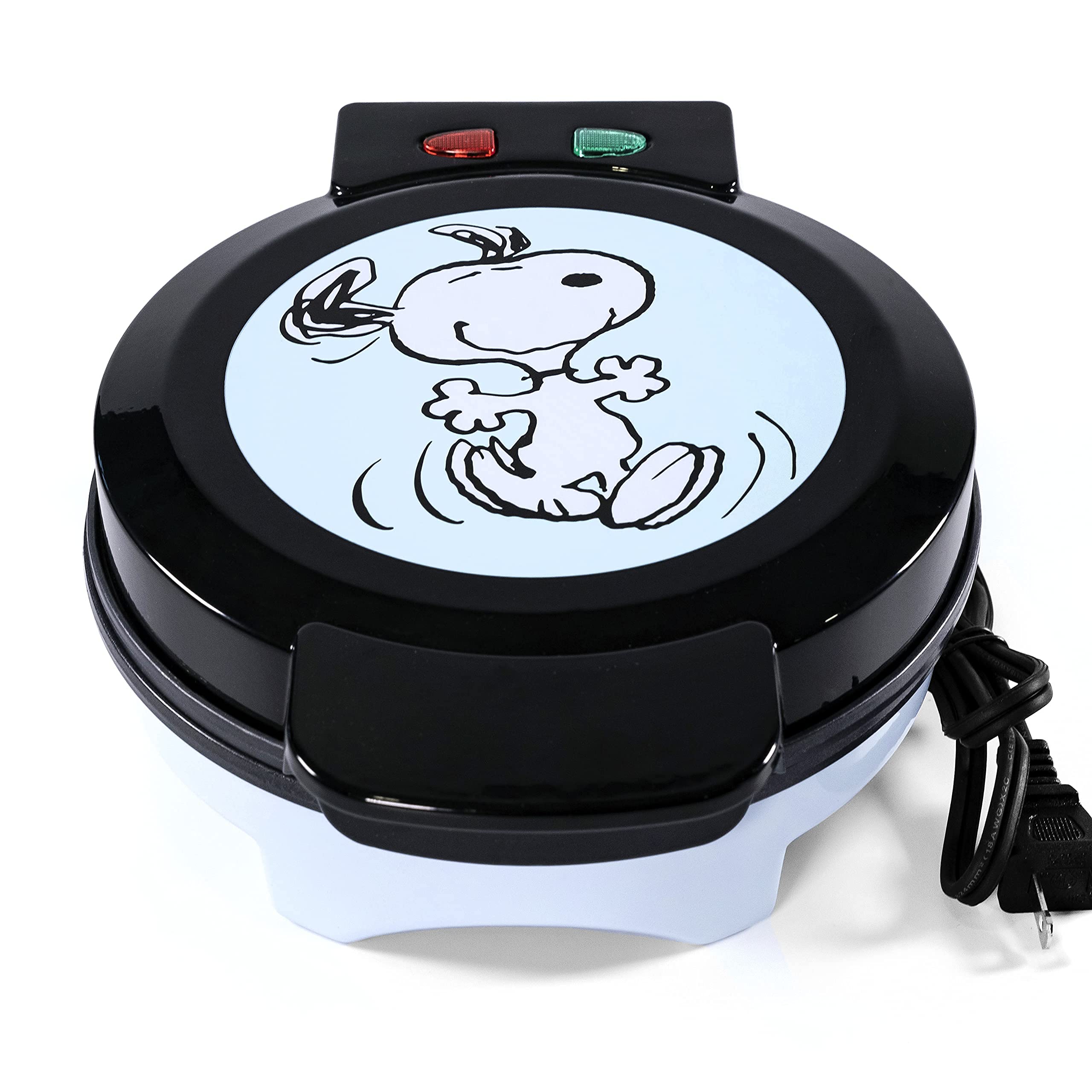 Uncanny Brands Peanuts Waffle Maker - Make Snoopy & Peanuts Character Waffles - Non-Stick Electric Waffle Iron for Breakfast, Kids Parties & Themed Events