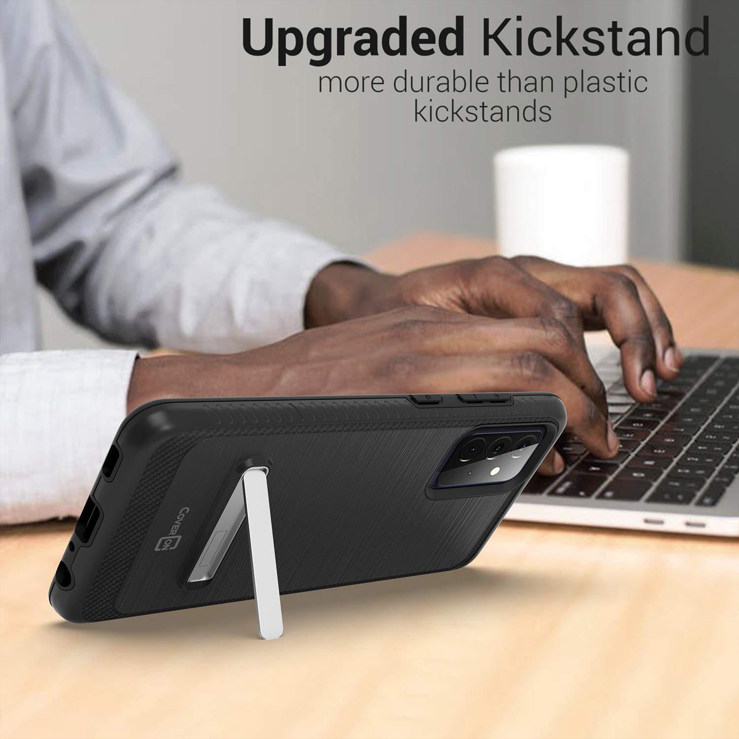 Magnetic Samsung Galaxy A52 Case - Metal Rugged Cover for Work & Travel